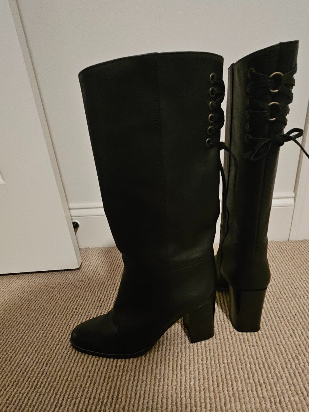 Coach leather boots